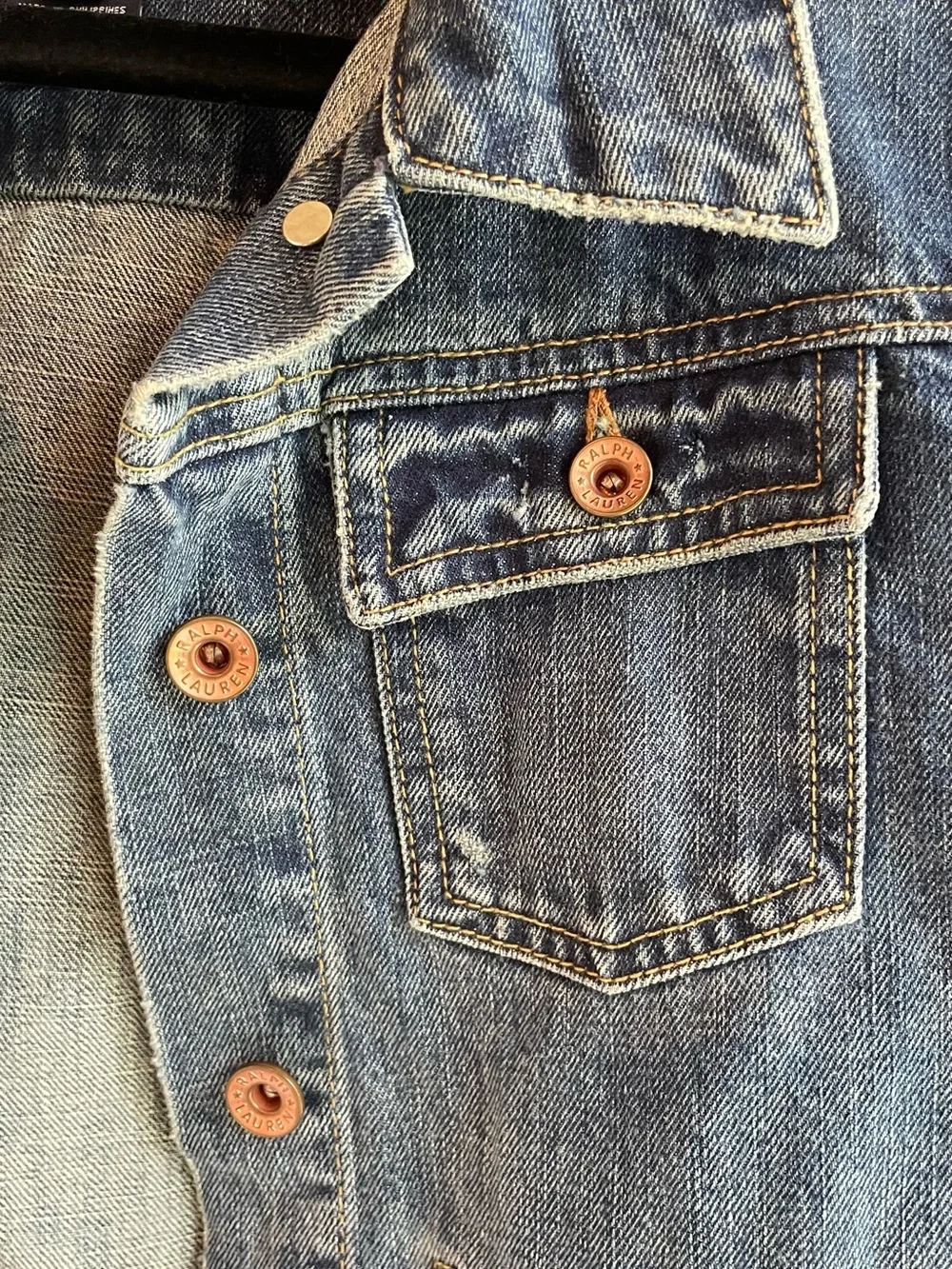 Vintage Ralph Lauren Since 1967 Heritage Denim Trucker Jacket Size L 100% Cotton - Picture 4 of 7